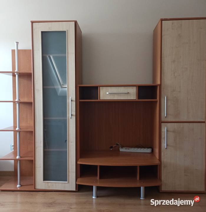 Meblościanka 230 z szybą mleczną 3 elementy Gostyń