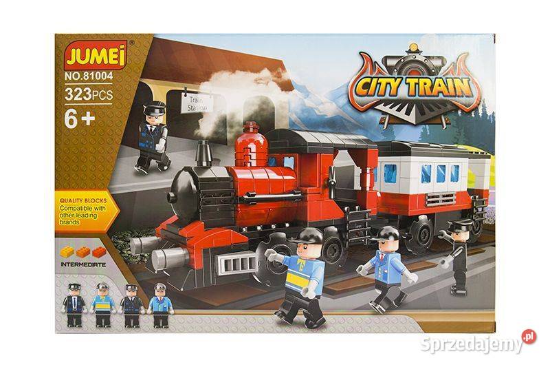 Klocki Jumei City KOLEJKA 323 elementy 38 x 26 Poznań