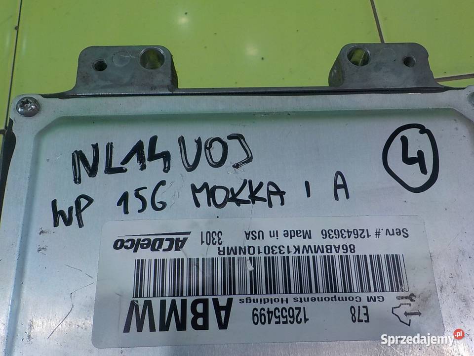 OPEL MOKKA A I 14r 5D sterownik komputer silnika mazowieckie Suków