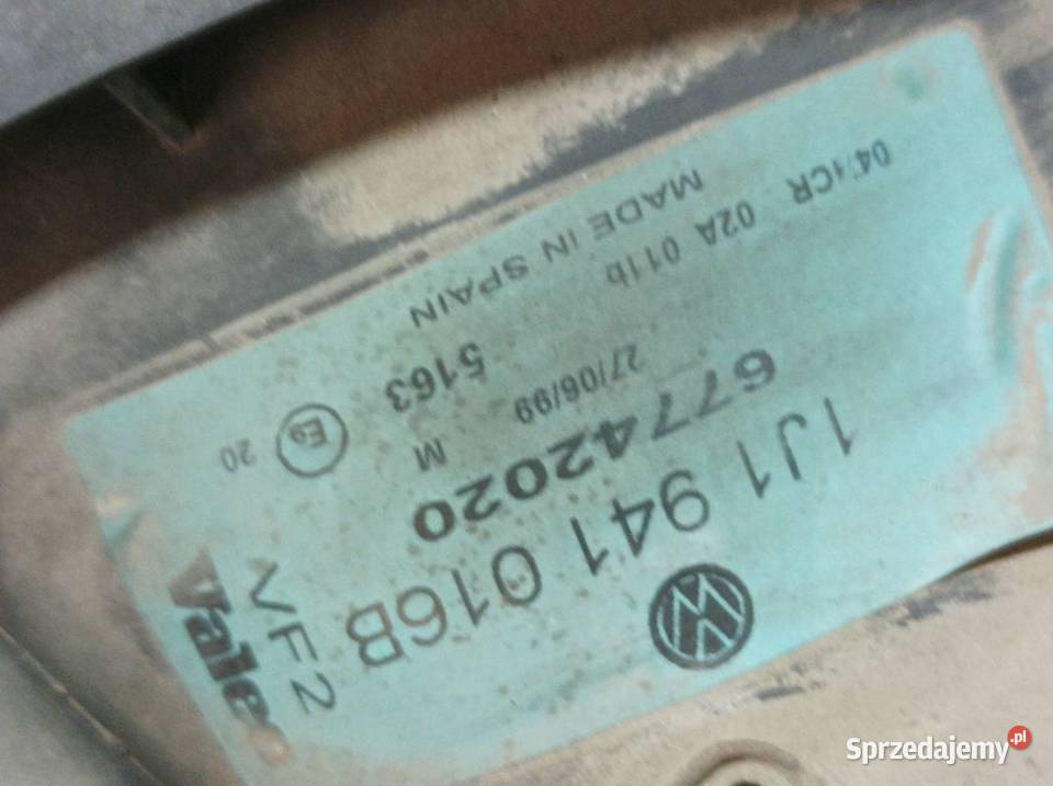 LAMPA PRZÓD PRAWA 1J1941016B VW Volkswagen Golf osobowe