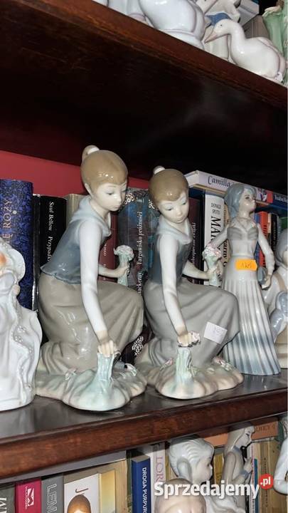 Figurka Dziewczyna zrywająca kwiaty Lladro Spain pomorskie Gdańsk