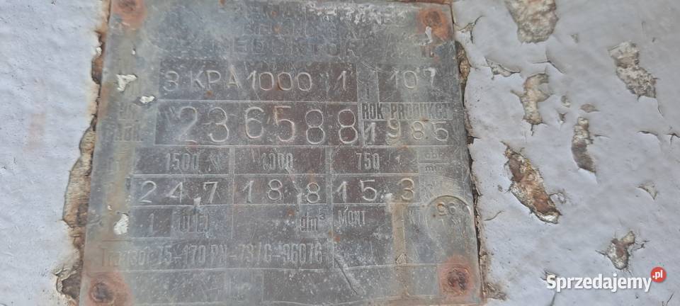 Przekładnia 3KPA1000 Reduktor KWDN 1000 Pozostałe Poznachowice Dolne