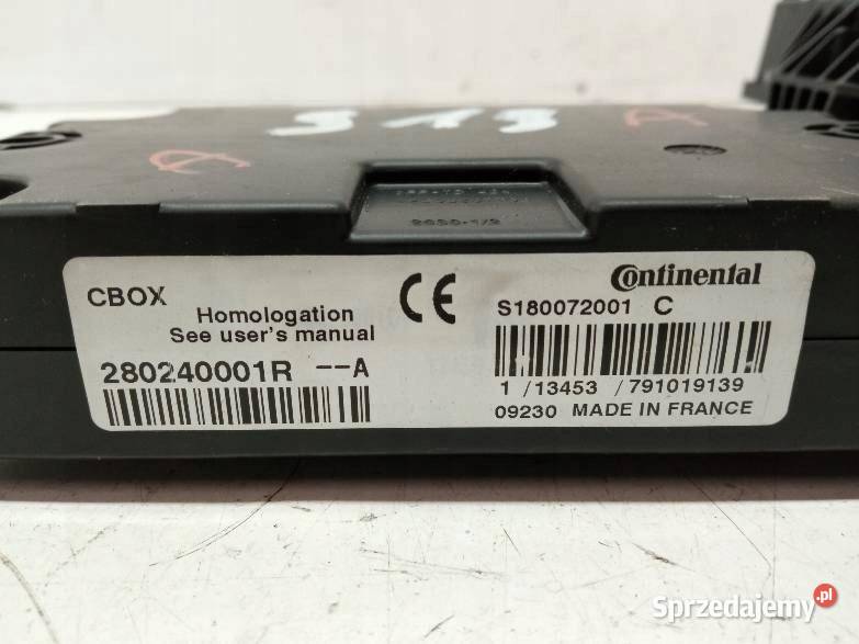 MODUŁ BCMX95 CBOX ZESTAW 284B13297R 280240001R