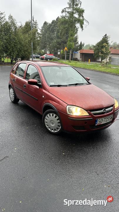 Opel Corsa 12 LPG bordowy śląskie Tychy