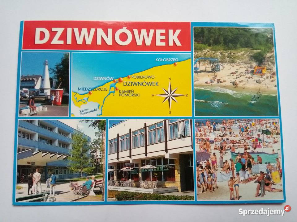Pocztówka Dziwnówek 2003r 2 znaczki Dąbrowa Górnicza sprzedam