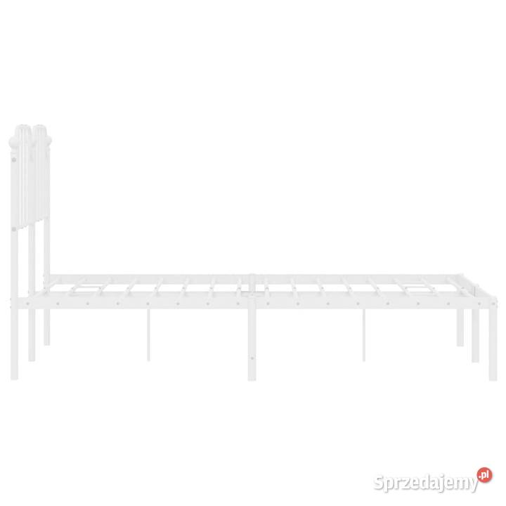 Łóżko Metalowe Białe Rama Łóżka Ze Stelażem 102cm Warszawa sprzedam