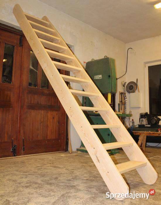 SCHODY SOSNA REGULOWANE MŁYNARSKIE DREWNIANE Łuków sprzedam