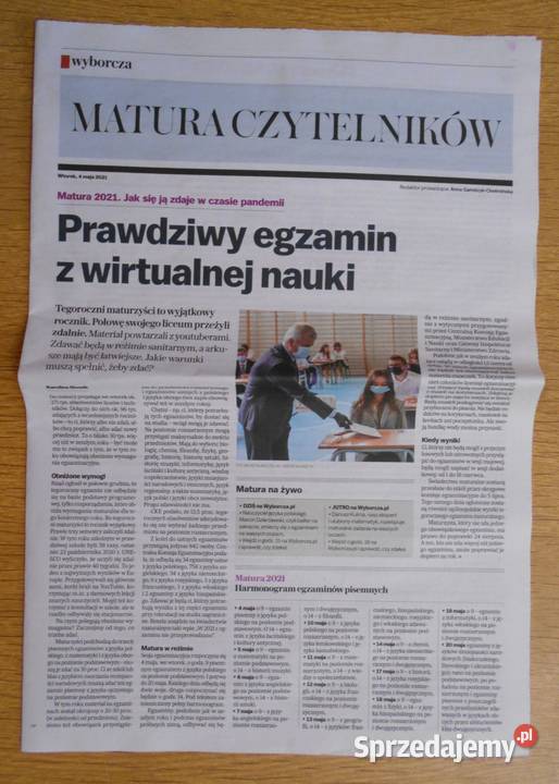Matura czytelników Gazeta Wyborcza miękka Parczew
