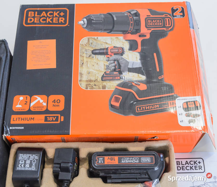 Wkrętarka udarowa akumulatorowa BlackDecker 18V Dom i Ogród Częstochowa