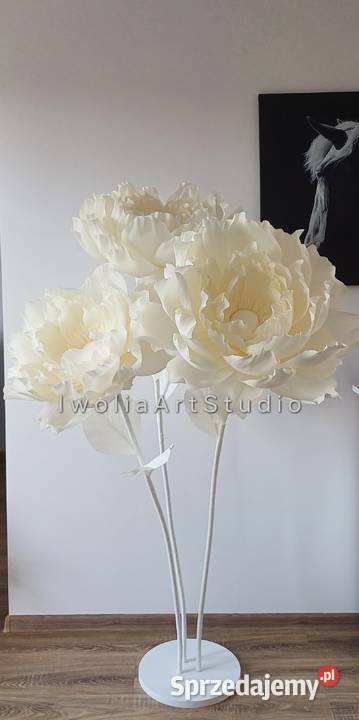 Kwiaty giganty Kompozycja na stojaku Kraków sprzedam