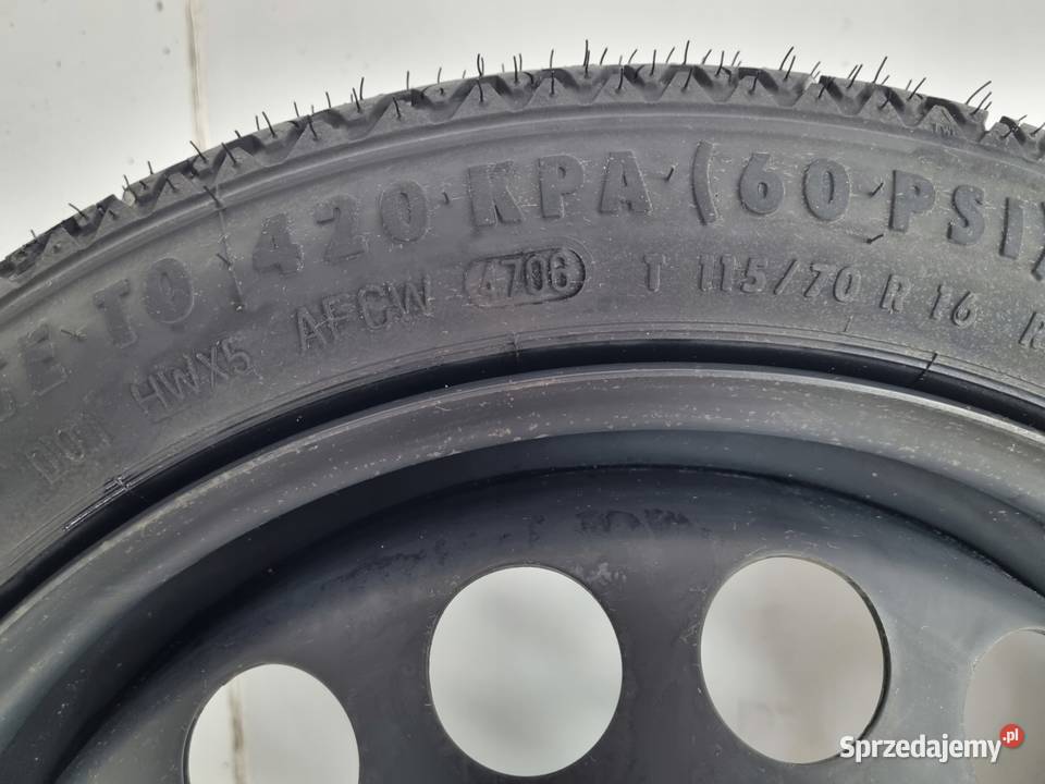 KOŁO DOJAZDOWE ZAPASOWE Opel Vectra C Astra H lubelskie Chełm
