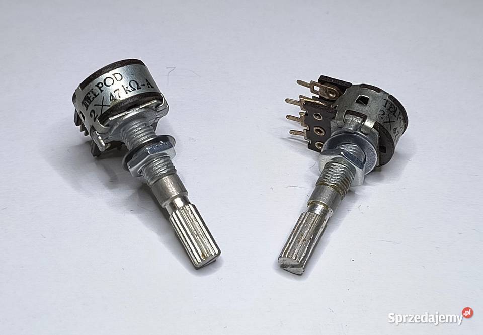 Potencjometr 2x47kA Unitra TELPOD Radmor Gdańsk