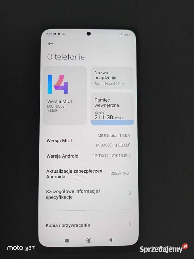Redmi Note 10 Pro 6128 GB AMOLED 120 Hz aparat Kudowa-Zdrój