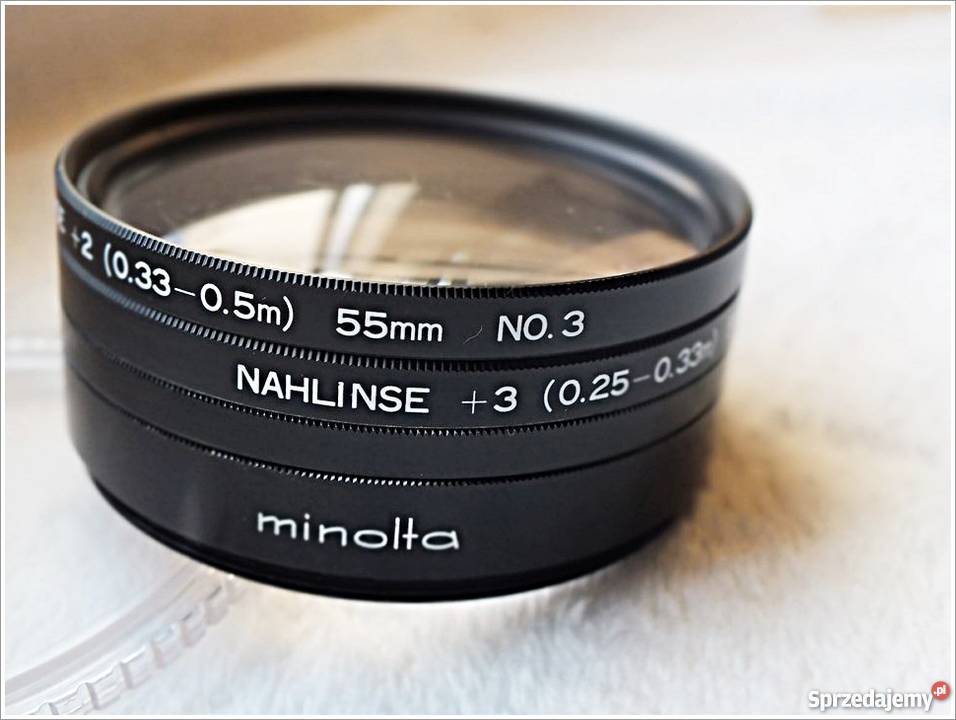 MINOLTA Komplet 4 soczewki CloseUP Lens No 0 lubuskie Żary sprzedam