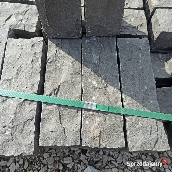 Palisada czarna Bazaltowa Grys Bazaltowy Opornik