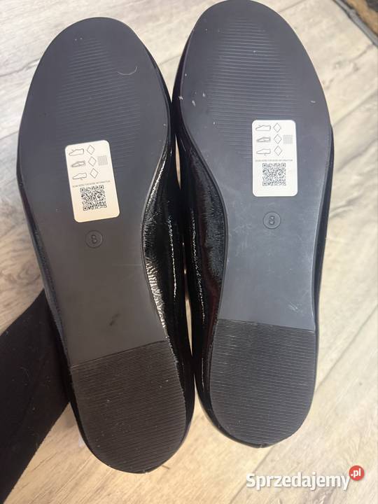 41 Asos Design Czarne baleriny z Londynu Nowe Kraków