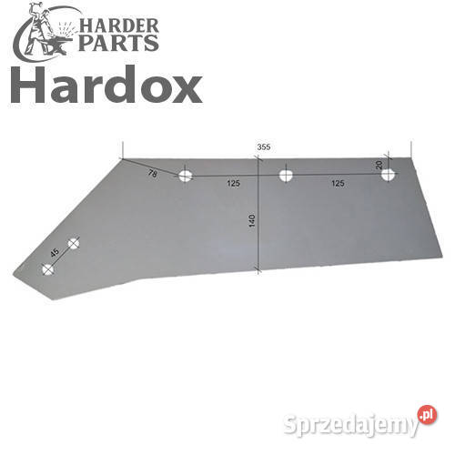 Lemiesz 300hektarów HARDOX MS13019L części do Suwałki