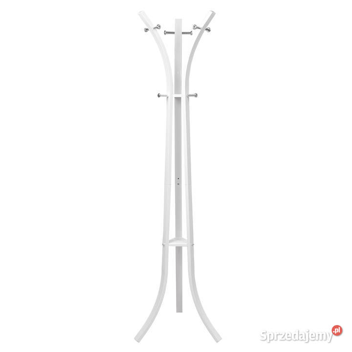 Wieszak na ubrania odzież stojak biały Smogorzów