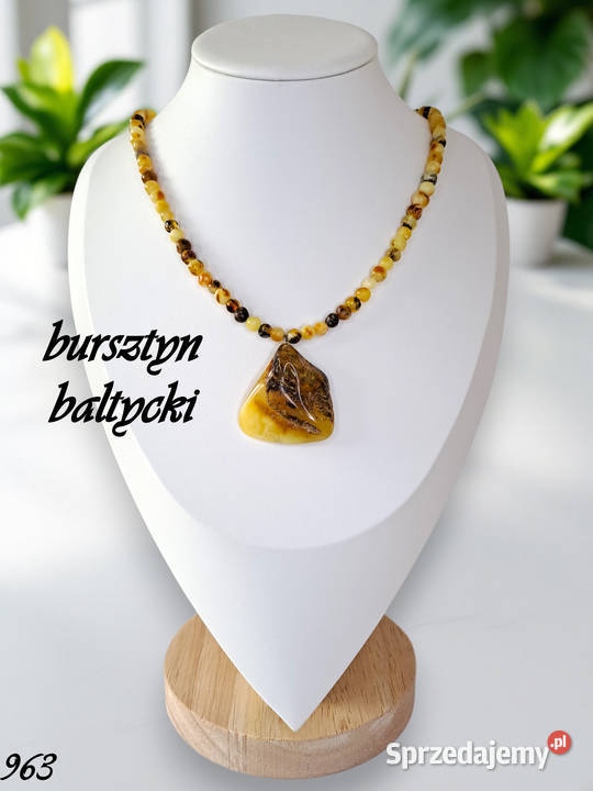 Korale z bursztynu BURSZTYN bałtycki baroczek Biżuteria Warszawa