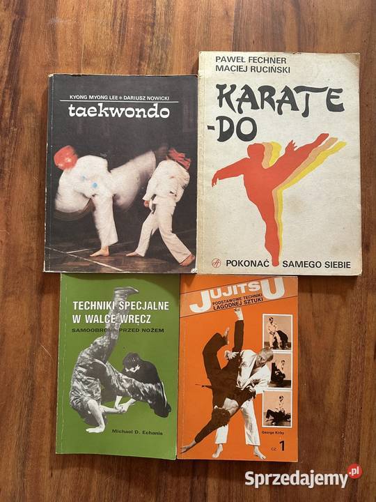Zestaw książek sztuki walki retro karate Warszawa