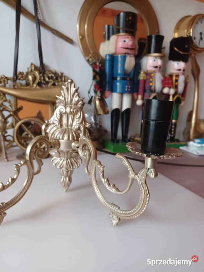 Kinkiet mosiężny Mosiądz Kolekcja Poznań