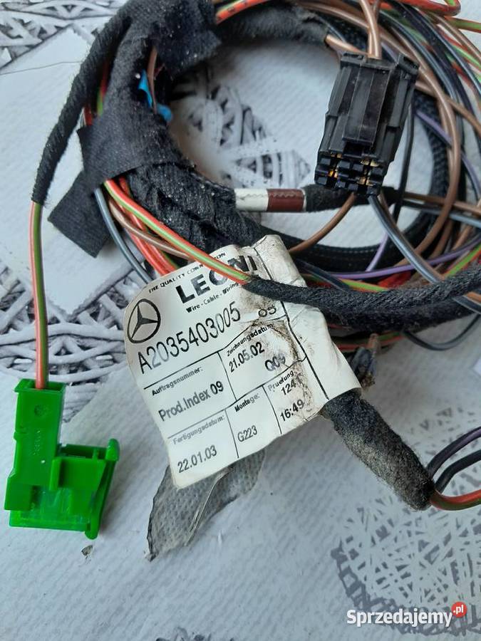 Mercedes W203 W209 wiązka podgrzewanych foteli