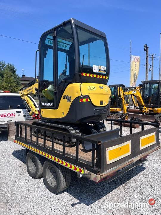 Mini koparka YANMAR SV16 z 2018r 4 łyżki Maszyny budowlane Złoczew