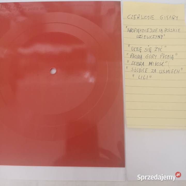 pocztówka dzwiękowa CZERWONE GITARY Kultura i Rozrywka Rybnik