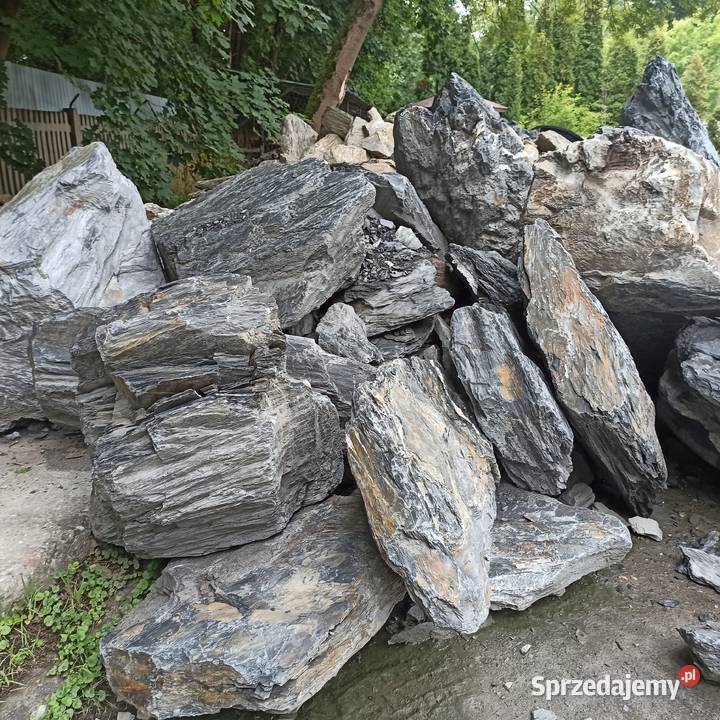Głaz Czarny duży kamień głazy czarne Antracytowe Dom i Ogród Jaworzno