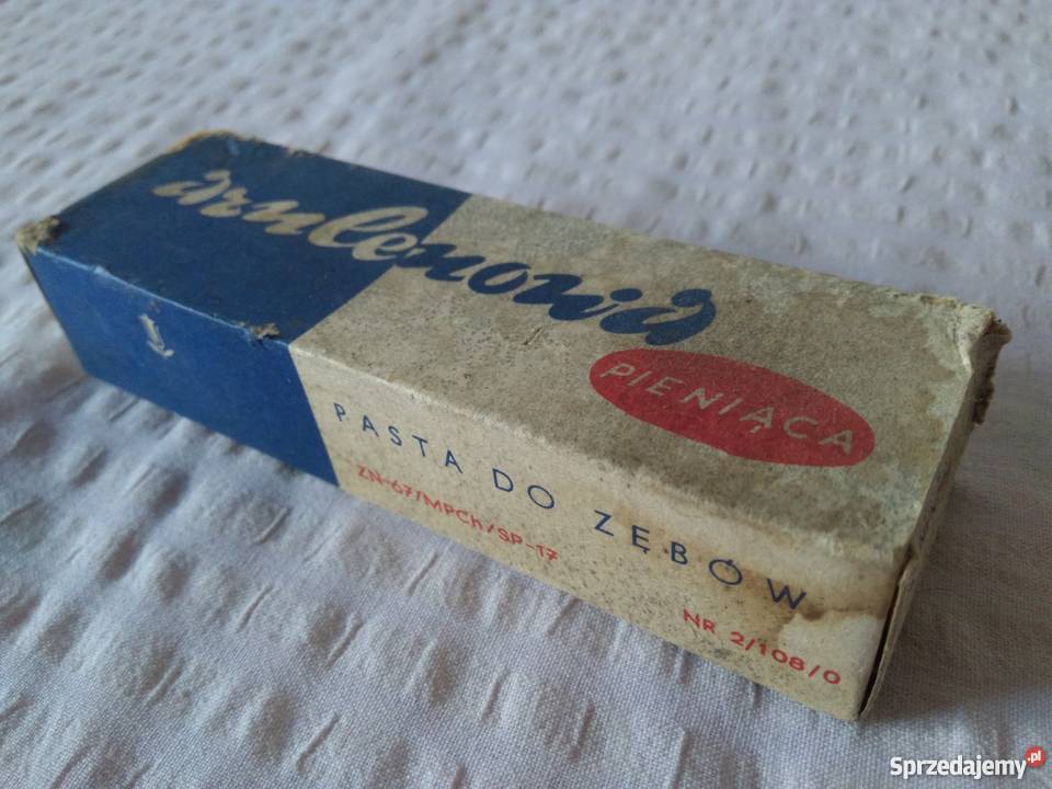 stare pudełko Pasta do zębów AZULENOWA LATA 60 mazowieckie Warszawa