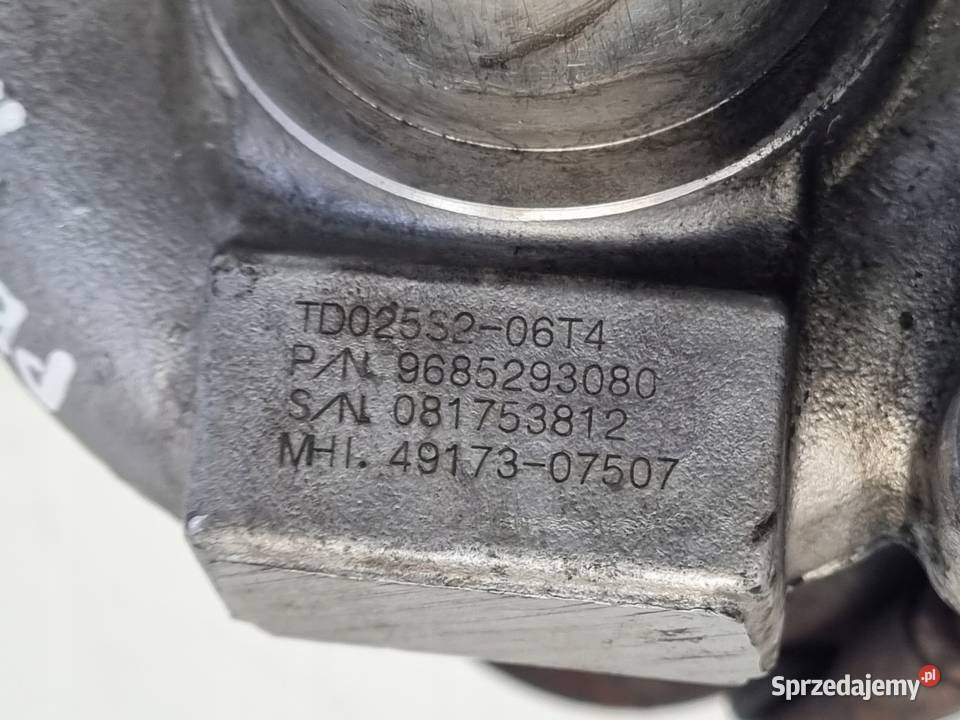TURBOSPRĘŻARKA Peugeot 307 16 HDI turbo lubelskie Rudka sprzedam