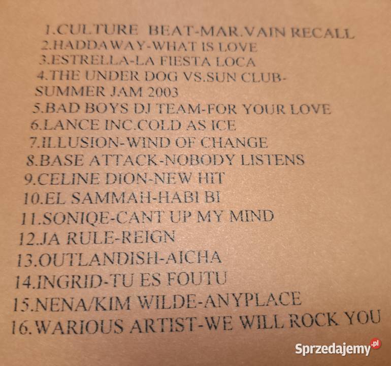 Dance hits 2003 HaddawayIngridNena KWilde Gliwice