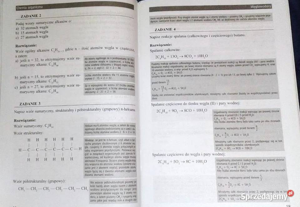 Chemia organiczna Liceum 2 Małgorzata Dubiel Chełm sprzedam