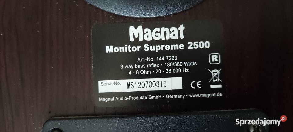 Kolumny Magnat Monitor Supreme 2500 Warszawa