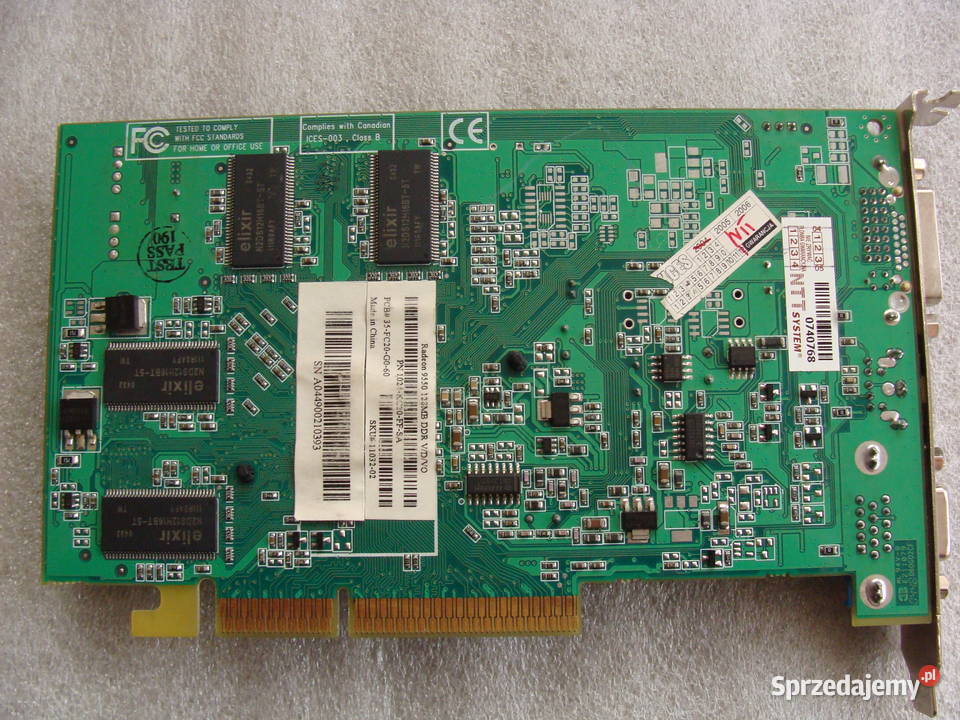 AGP ATI SPPHIRE Radeon 9550 128MB DDR Świecie