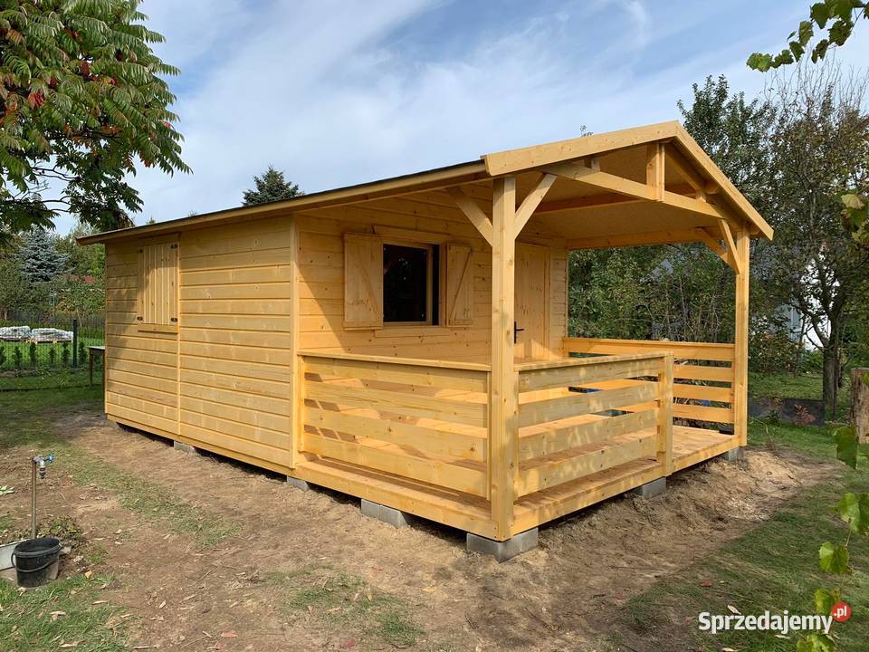 Domek drewniany ogrodowy 6x4m altana letniskowy Dom i Ogród Rybarzowice