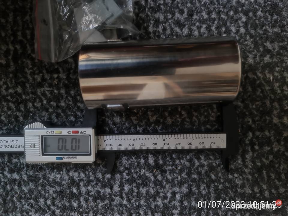 Nakładka niklowana końcówka wydechu 50 mm Chełmża sprzedam