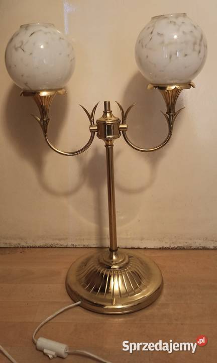 Lampa mosiężna dwukloszowa Gliwice