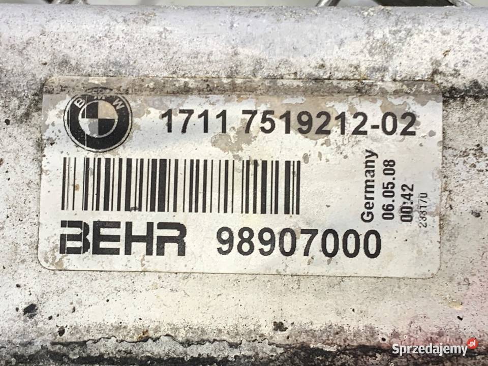 CHŁODNICA WODY BMW E60 30 272 7519212 0310