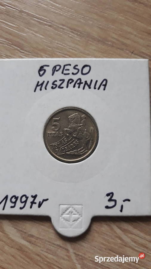 5 Peset Hiszpania 1997 r Konin