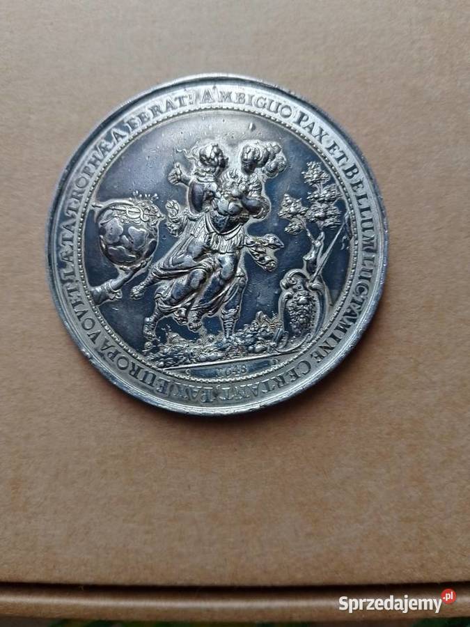 Medal 1648 Sebastian Dadler rokowania pokojowe Złotoryja