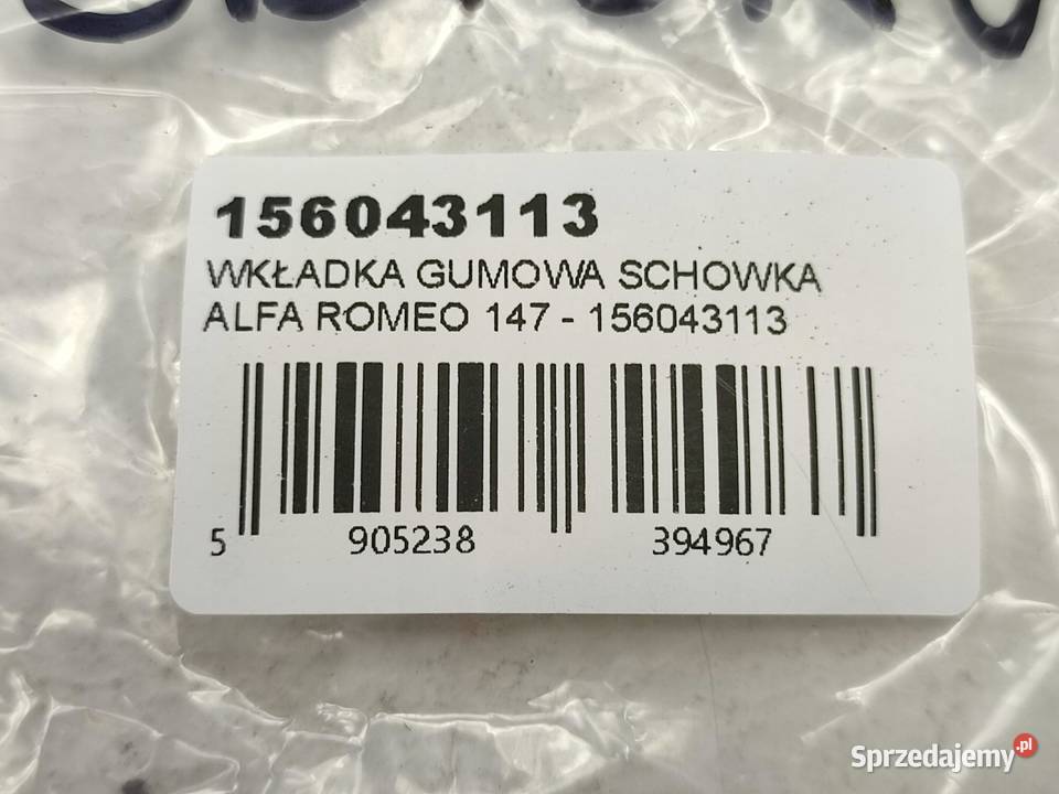 PODKŁADKA TUNELU ŚRODKOWEGO ALFA ROMEO 147 GT