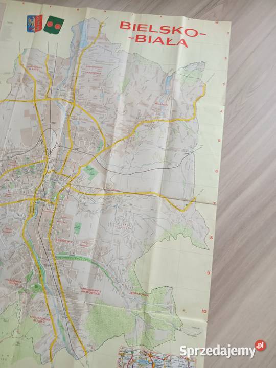 BielskoBiała plan miasta mapa PPWK PRL małopolskie Kraków sprzedam