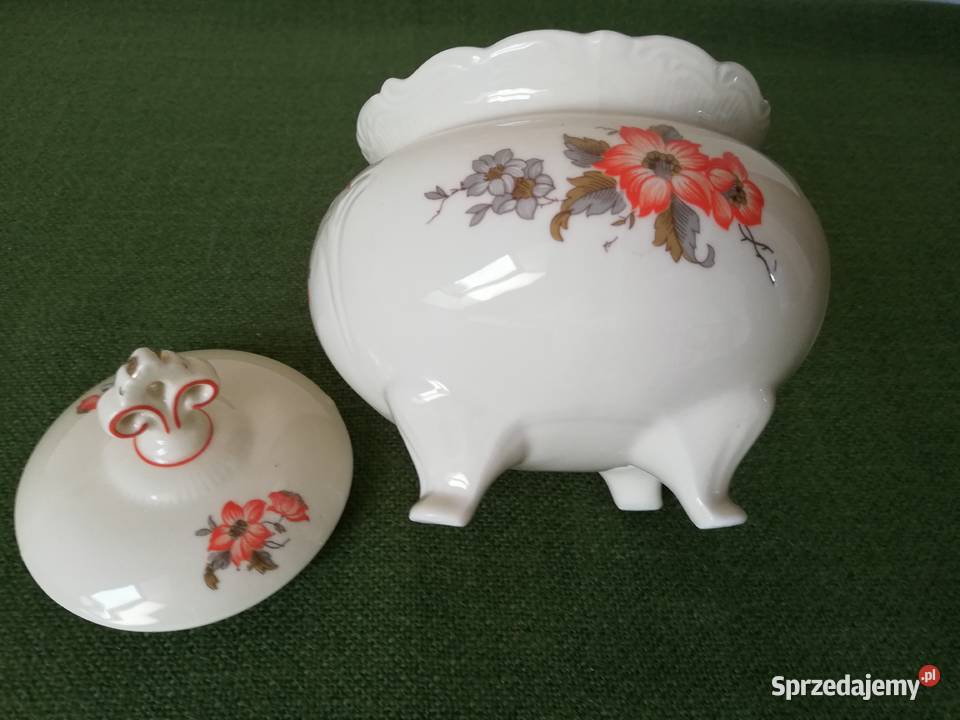 Bomboniera porcelana sygnowana Reinchenbach Gorlice
