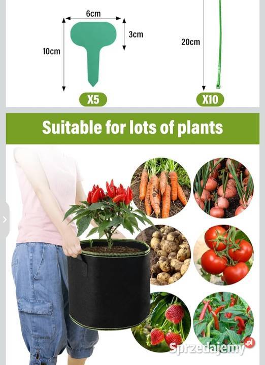 5 worków na rośliny o pojemności 30 litrów Rośliny okopowe sprzedam