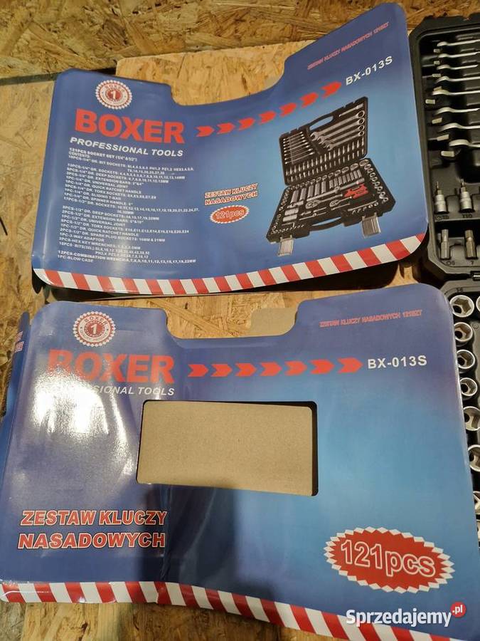 Zestaw kluczy nasadowych BOXER 121el WALIZKA Narzędzia Głogowa sprzedam