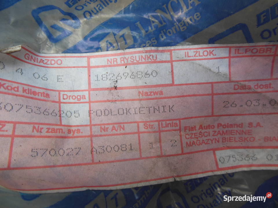 182696860 Podłokietnik przedni lewy z otworem Kozy