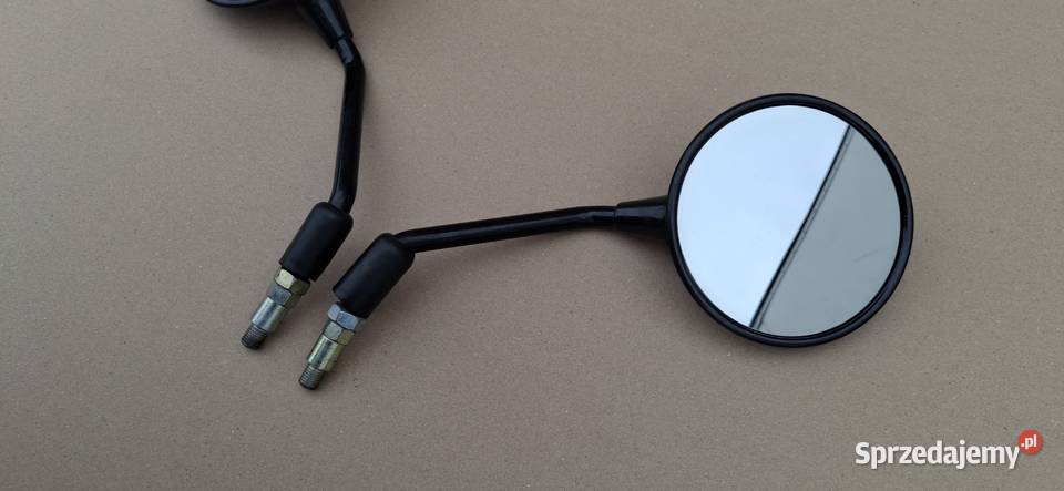 LUSTERKA SKUTER MOTOCYKL MOTOROWER OKRĄGŁE FAR Bieleń