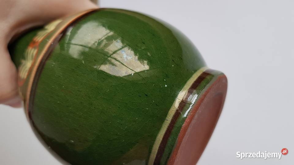 Ceramiczny wazon wazonik Łysa Góra ceramika PRL Dąbrowa Górnicza