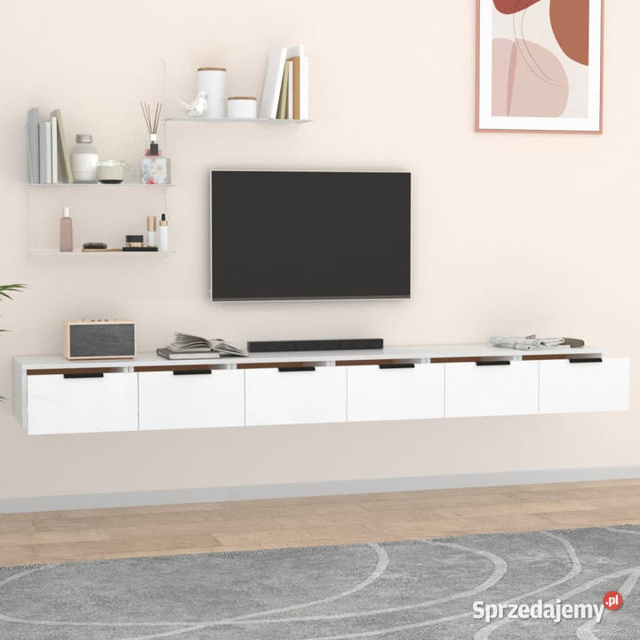Szafki wiszące 2 białe 102x30x20 WM3115900 Warszawa